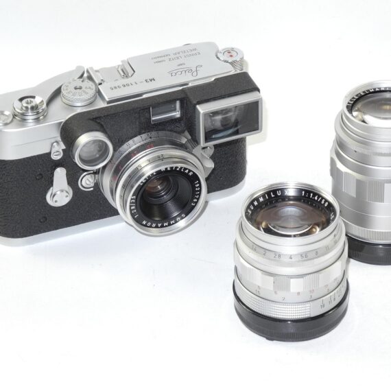 M3 Set with 35mm,50mm,90mm Chrome Wetzlar Lens