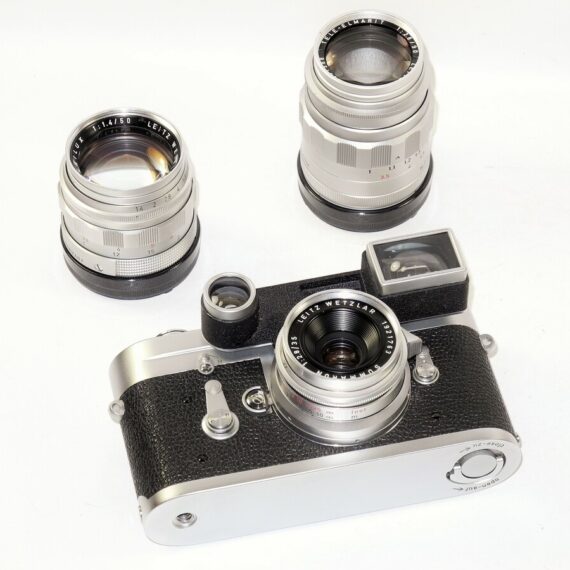 M3 Set with 35mm,50mm,90mm Chrome Wetzlar Lens