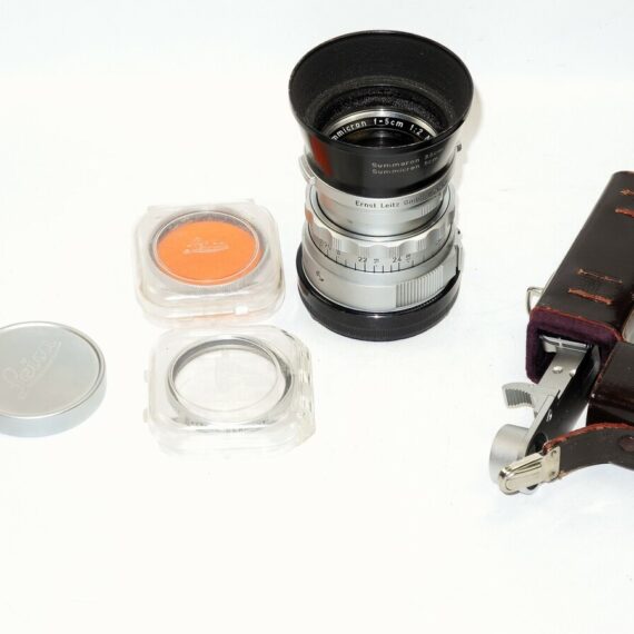 Leica 50/2 Summicron Dual Range with Box,Eyes,Filters,caps  & Hood Mint- / SOLD