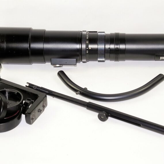 Leica 400/6,8 Telyt-R Cat#11960  (1977) With caps with shoulder stock,& Leica case Ex++