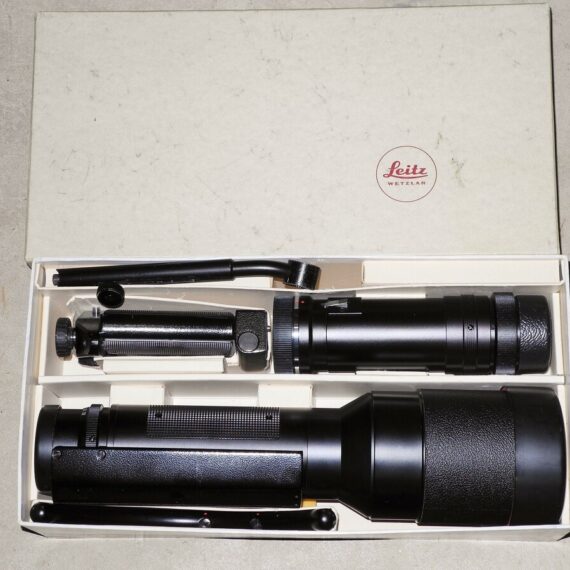Leica 560/6,8 Telyt Cat# 11865 with box,Leica shoulder stock  Mint-  / Free shipping (USA)