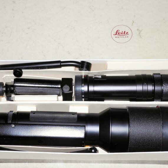 Leica 560/6,8 Telyt Cat# 11865 with box,Leica shoulder stock  Mint-  / Free shipping (USA)
