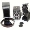 Rollei 2,8 FX camera W/80/2,8mm Planar lens+ Rollei Prism,case,Hand-grip w/cable release,hood,strap,cap,manual,in boxes Mint/- free shipping  (USA)