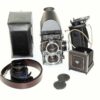 Rollei 2,8 FX camera W/80/2,8mm Planar lens+ Rollei Prism,case,Hand-grip w/cable release,hood,strap,cap,manual,in boxes Mint/- free shipping  (USA)