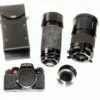 Leica R4 camera with Leica motor winder & Two Tamron Lenses 70-210mm & 500mm lens Ex+/Ex++ / Free shipping