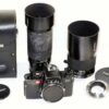 Leica R4 camera with Leica motor winder & Two Tamron Lenses 70-210mm & 500mm lens Ex+/Ex++ / Free shipping