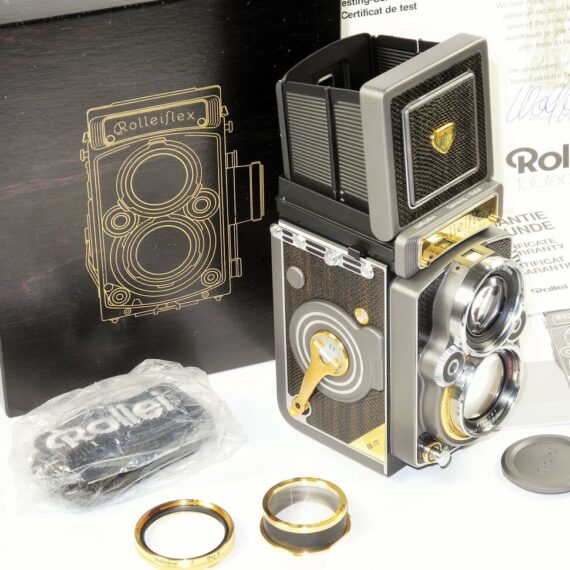Rolleiflex Rollei 2.8 GX 75 Years Limited 1920-95 w/Box,Cards Like New / Call or email for price