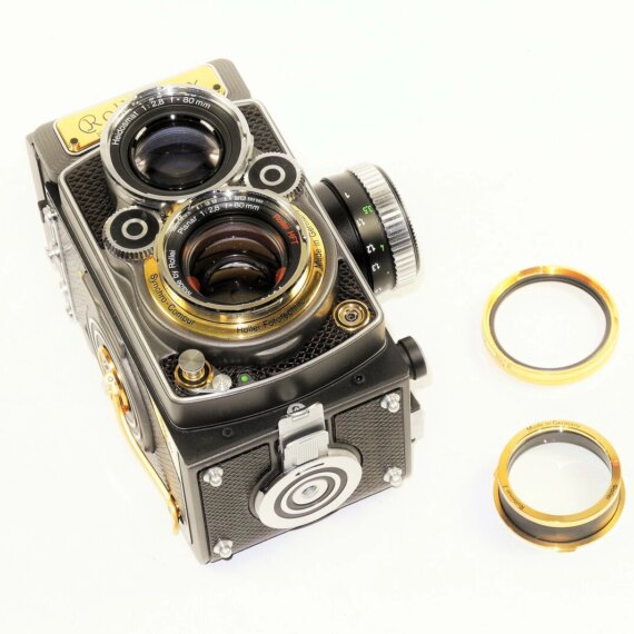 Rolleiflex Rollei 2.8 GX 75 Years Limited 1920-95 w/Box,Cards Like New / Call or email for price