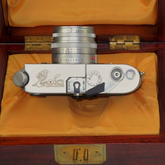Leica M6 Gold Dragon 1995 Anniversary Limited edition camera set Sold with Leica 50mm f/2 matching lens, Leica special wooden box, warranty cards LN- /SOLD