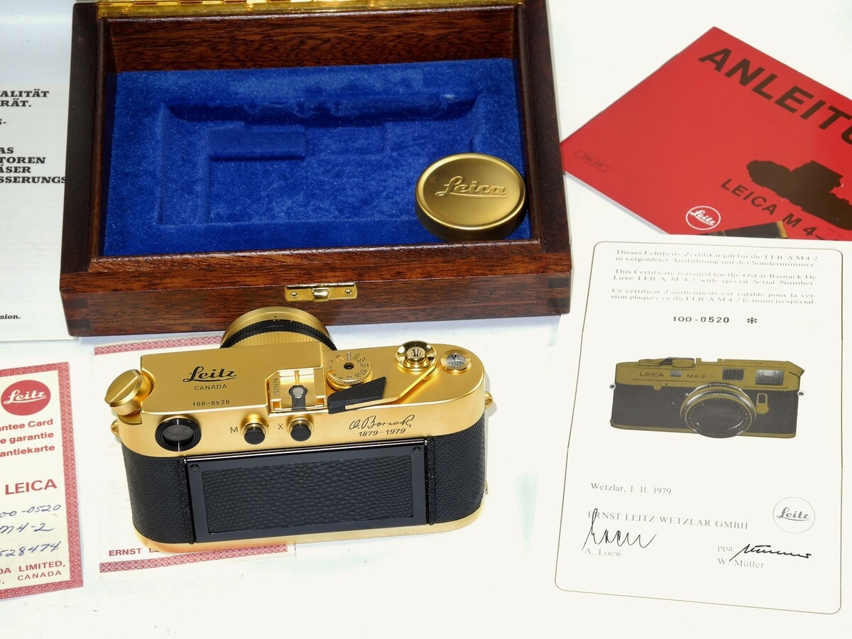 Leica M4-2 Set Mit Summilux 50/1,4 Gold' Oskar Barnack '100-0691 Sn 1527234 