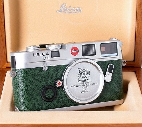 Leica M6 Colombo 1992 Special 500th Anniversary Edition rangefinder camera (only) /Box ,cards LN- / SOLD