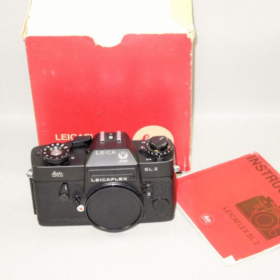 Leica Leicaflex SL2 "50 Jahre" Anniversary  black camera w/Box, manual M/LN- /SOLD