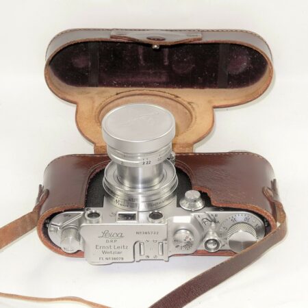 Leica IIIc "Luftwaffen-Eigentum"  (wrongly engraved( with Leica 5cm f2 Summitar  "Luftwaffen-Eigentum" lens w/case.filter,cap Nice /RARE Call or Email for price and more info.