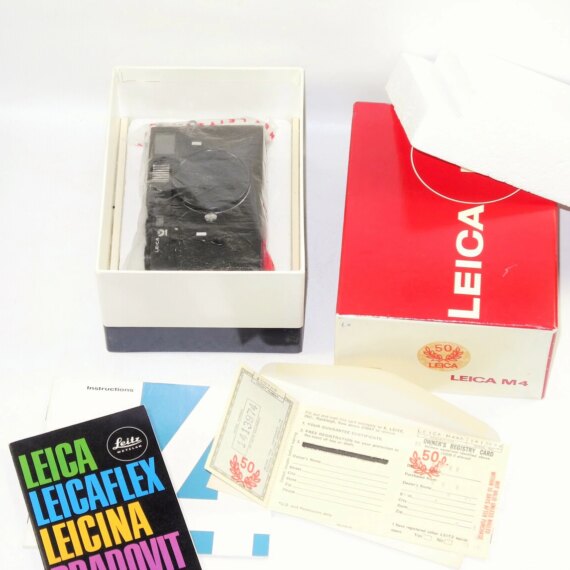 Leica M4 black chrome "Wetzlar" 50 year anniversary W/Box,warranty cards,Mint/LN- / SOLD