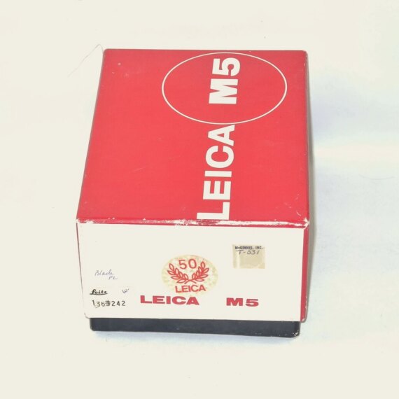 Leica M5 black 50 Jahre (50th Anniversary) with box Mint/LN-/ SOLD
