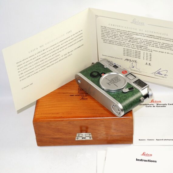 Leica M6 Colombo 1992 Special 500th Anniversary Edition rangefinder camera (only) /Box ,cards LN- / SOLD