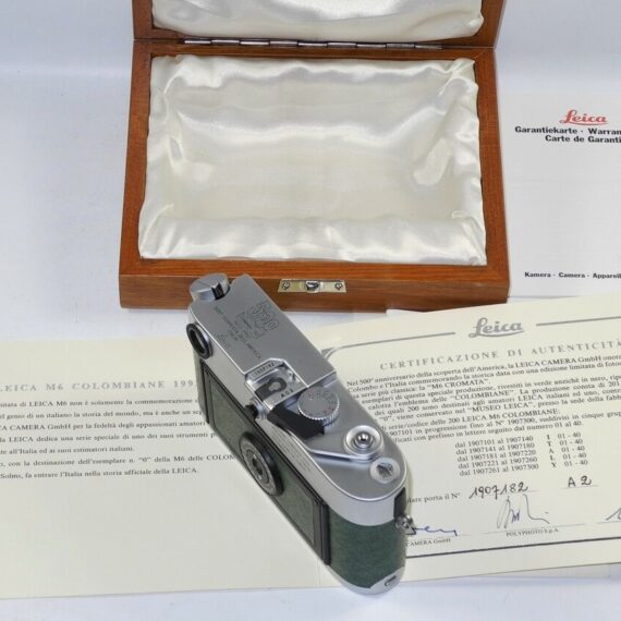 Leica M6 Colombo 1992 Special 500th Anniversary Edition rangefinder camera (only) /Box ,cards LN- / SOLD