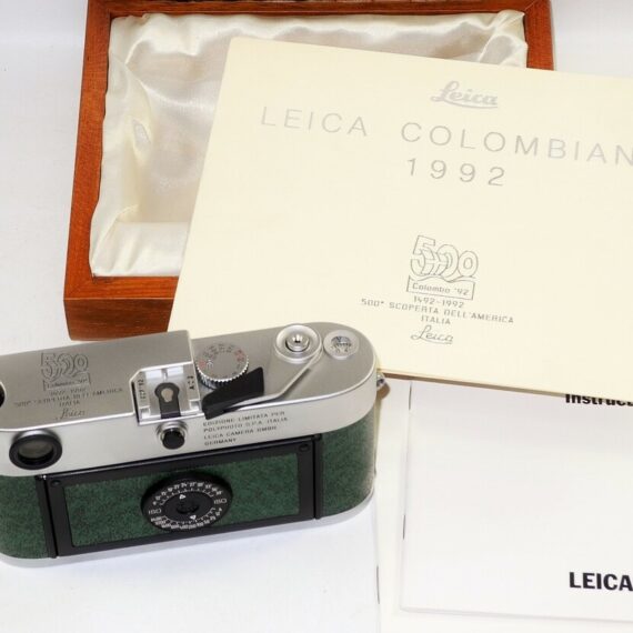 Leica M6 Colombo 1992 Special 500th Anniversary Edition rangefinder camera (only) /Box ,cards LN- / SOLD