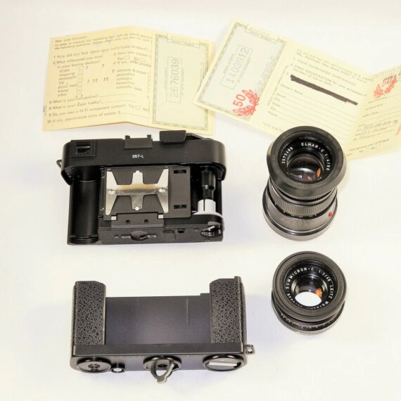 Leica CL "50 Jahre"  With 2 Leica lenses 40/2mm & 90/4mm in original box ,original paperwork Ex++/Mint- / Free shipping (USA)