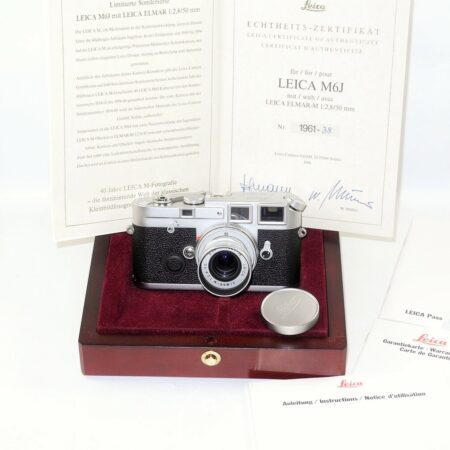 Leica M6J camera set with matching 50/2,8mm lens,box and certificate Mint/- / SOLD