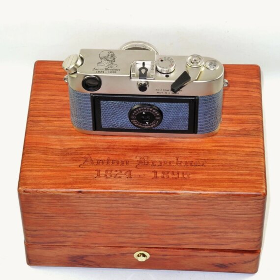 LEICA M6 PLATINUM (10454) ANTON BRUCKNER 1824~1896, 1996 set W/Leica 50mm lens & Leica Original Box Nice Mint/- set