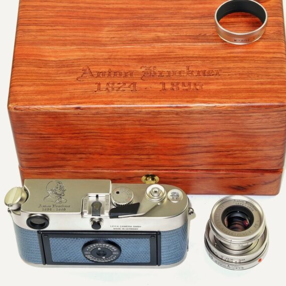 LEICA M6 PLATINUM (10454) ANTON BRUCKNER 1824~1896, 1996 set W/Leica 50mm lens & Leica Original Box Nice Mint/- set