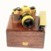 LEICA LEITZ R4 24KT GOLD camera set W/Leica 50MM SUMMILUX-R F1.4 Gold LENS, Original Box, Warranty Cards,Manuals,wood Box,Strap,Caps Mint/LN- / SOLD