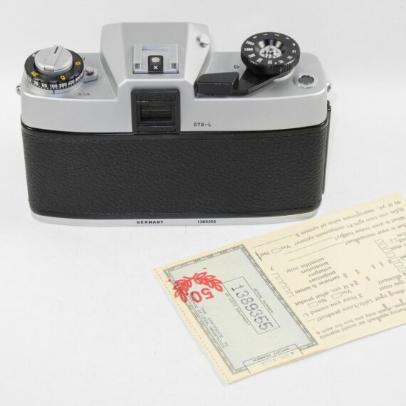 Leica Leicaflex SL2 "50 Jahre" Anniversary chrome camera w/Box,cards M/LN- / SOLD