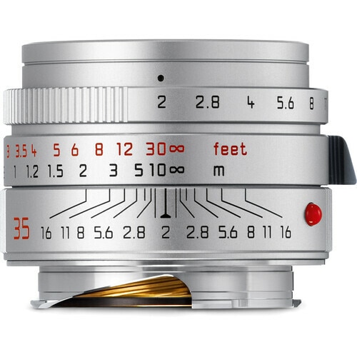 Leica Summicron-M 35mm f/2 ASPH Lens Silver(Portugal) Cat# 11709 / New USA - Discontinued – no longer in production by the manufacturer.