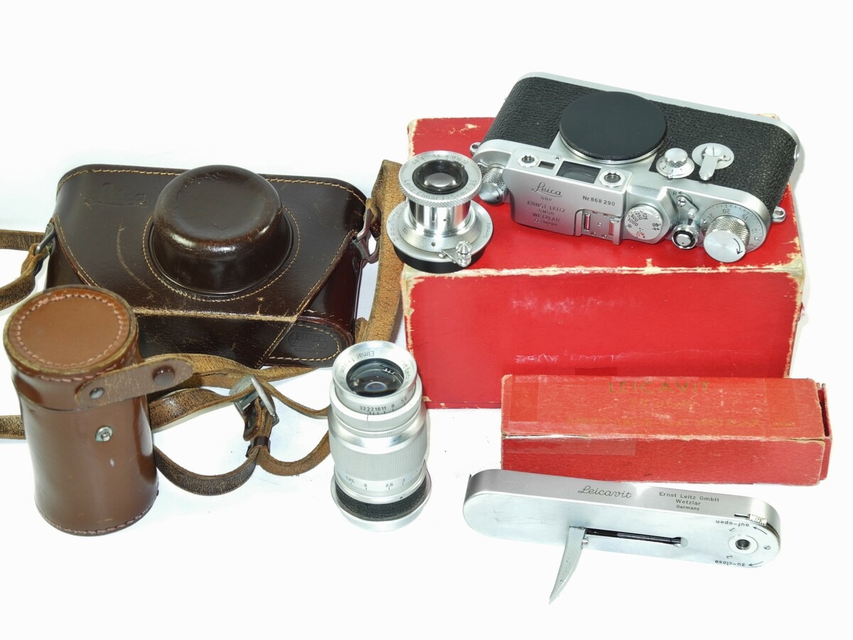 Leica Leitz IIIG Caméra Rembobiner-levier Camera Body Rewind Knob adjustment 81/21 