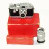 Leica IIIg camera set With 50/3,5 Red scale Elmar & 90mm f4 Elmar  Leica Case,Box,caps,hood Ex++/M- / Free shipping (USA)