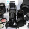 Hasseblad 500 C/M Camera  set with 50mm,150mm,250m CF lenses, filters,grip, pro-shade in metal case Ex++/Mint- / SOLD
