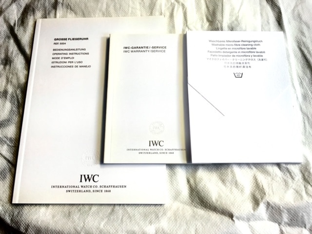 IWC BIG PILOT'S WATCH EDITION MUHAMMAD ALI Like New Complete with special book Rare find ! / Call for price and more info.