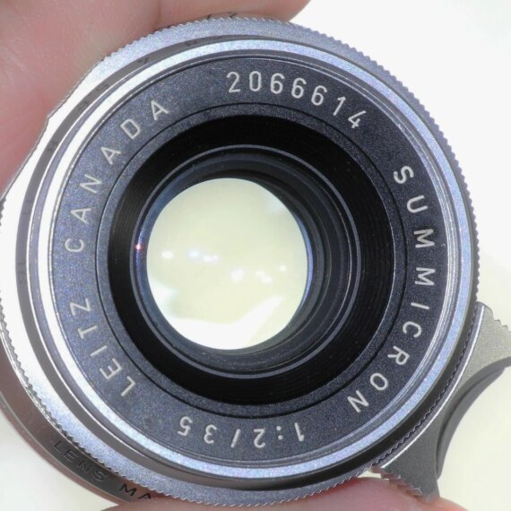Leica 35/2 Summicron Chrome First Version With Leica Filters , Leica IROOA hood Mint- RARE /SOLD