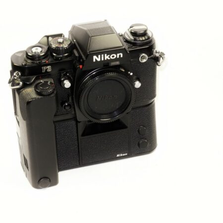 Nikon F3  black camera with Nikon MD4  Motor Drive Ex++/M-