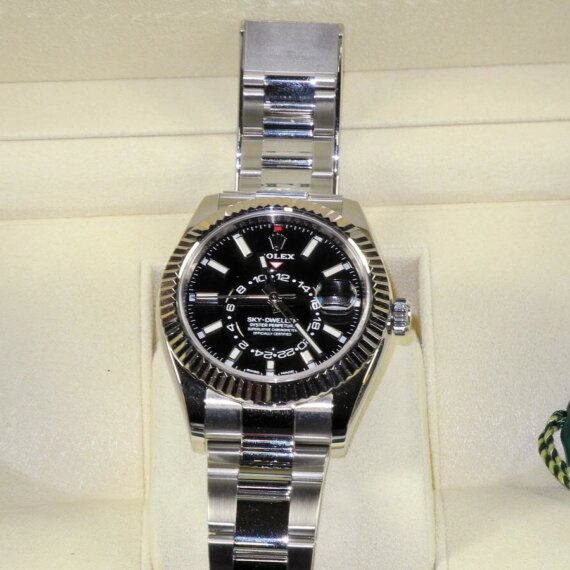 Rolex Sky-Dweller 326934 Stainless Steel Black Dial with box Mint/ - Beautiful condition  /SOLD
