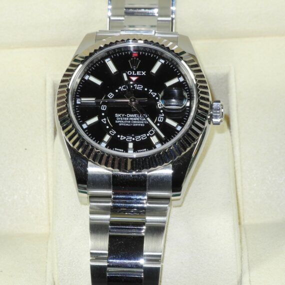Rolex Sky-Dweller 326934 Stainless Steel Black Dial with box Mint/ - Beautiful condition  /SOLD