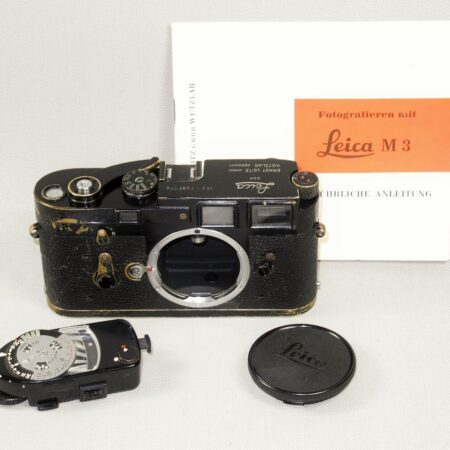 Leica M3 Black Paint original camera With box,case,meter , Just CLA'd /SOLD