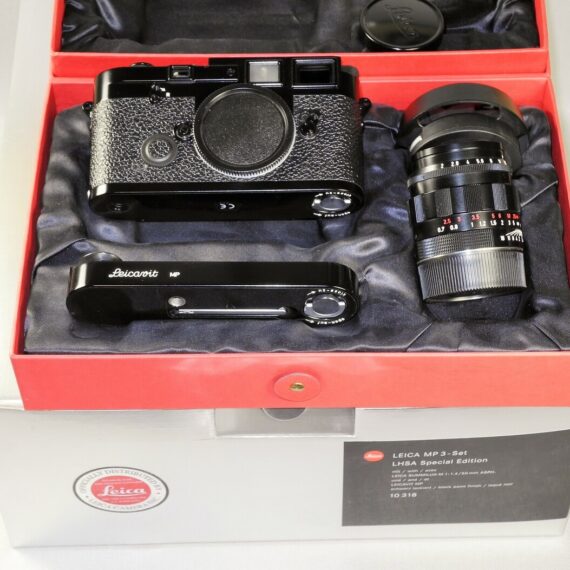 Leica MP3 LHSA SPECIAL EDITION BLACK PAINT Set Cat # 10318 Mint/ L.New- / SOLD