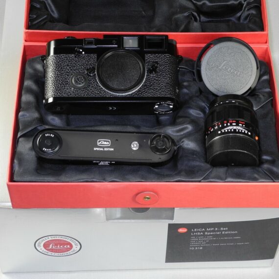 Leica MP3 LHSA SPECIAL EDITION BLACK PAINT Set Cat # 10318 Mint/ L.New- / SOLD