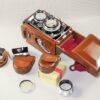 Rolleiflex 2.8F Planar TLR "white face"  w/Case,filter,Hood, Rolleinar 3 Mint- / Free shipping(USA)