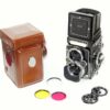 Rolleiflex 2.8F Planar TLR "white face"  w/Case,filter,Hood, Rolleinar 3 Mint- / Free shipping(USA)