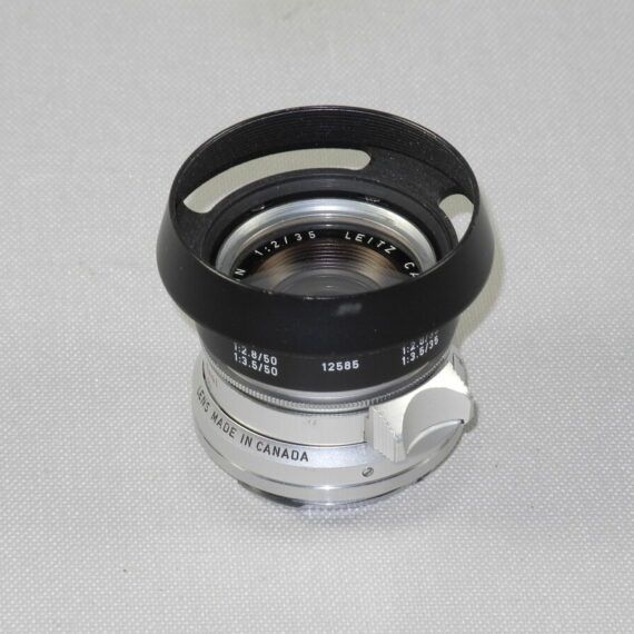 Leica 35/2 Summicron 8 elements with Leica 12585 hood, filter, caps Ex+/++