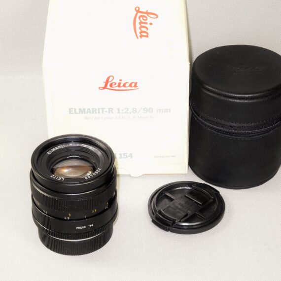 Leica 90/2,8 Elmarit-R 3 cam lens, Cat #11154 E55 filter size late lens in Ex++ / Free shipping (USA)