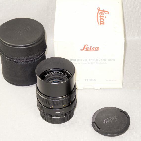 Leica 90/2,8 Elmarit-R 3 cam lens, Cat #11154 E55 filter size late lens in Ex++ / Free shipping (USA)