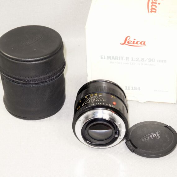 Leica 90/2,8 Elmarit-R 3 cam lens, Cat #11154 E55 filter size late lens in Ex++ / Free shipping (USA)