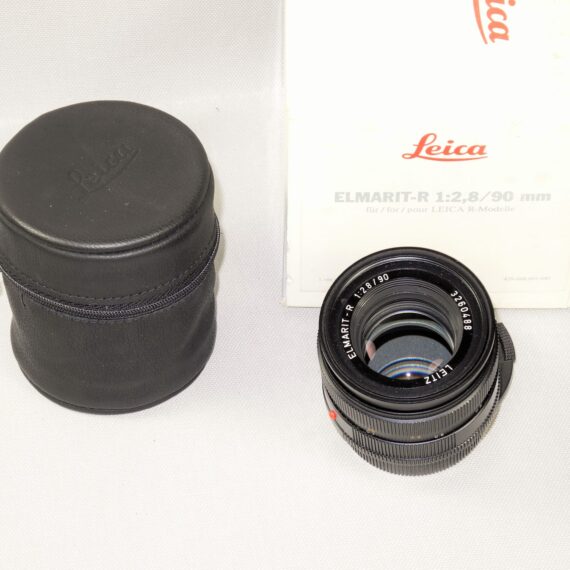 Leica 90/2,8 Elmarit-R 3 cam lens, Cat #11154 E55 filter size late lens in Ex++ / Free shipping (USA)