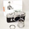 Leica M3 Chrome Single Stroke camera with Leica 50/2 Rigid Summicron in box,case & manual Mint- / SOLD