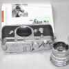 Leica M3 Chrome Single Stroke camera with Leica 50/2 Rigid Summicron in box,case & manual Mint- / SOLD