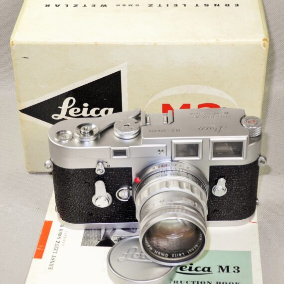 Leica M3 Chrome Single Stroke camera with Leica 50/2 Rigid 